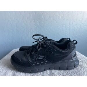 Skechers Womens Sport Synergy Running Shoes Black 11792 Low Top Lace Up 6.5M